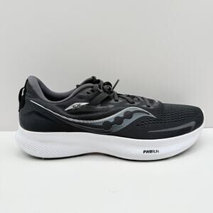 Saucony Ride 15 Mens Size 11 Black White Lace-Up Power Running Shoes S20729-05